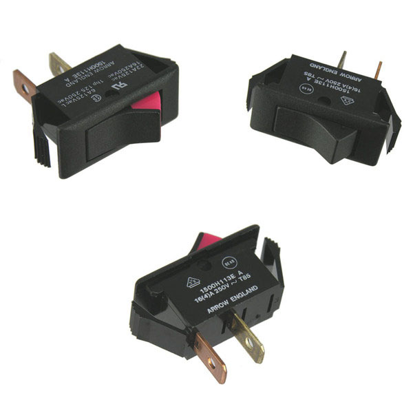 Rocker Switch, SPST 125Vac 22A - Click Image to Close